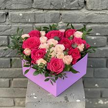 Композиция моя любовь в Темиртау Цветочная композиция из Розы в коробке в Темиртау