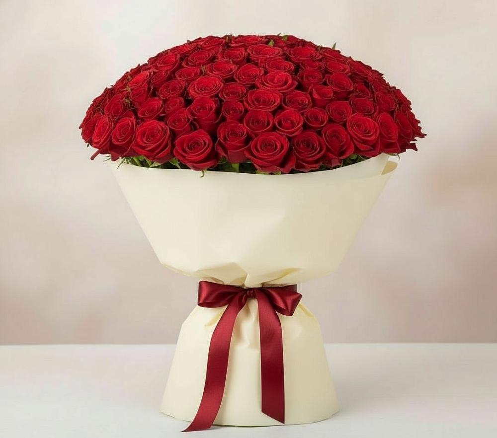 101 Красная роза Милано в Темиртау Букет 101 Красная роза Милано в Темиртау