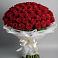 Букет 101 Красная роза Блэк Мэджик в Темиртау