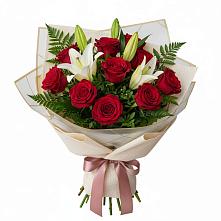 Букет цветов из:  Лилии и Розы в Темиртау