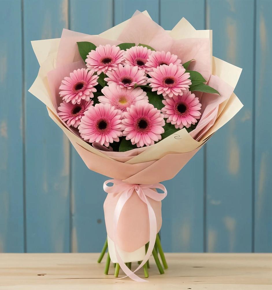 Букет пурпурно-розовый в Темиртау Букет цветов из: Герберы в Темиртау