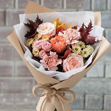 Букет цветов из:  Гвоздики, Хризантемы и Розы в Темиртау