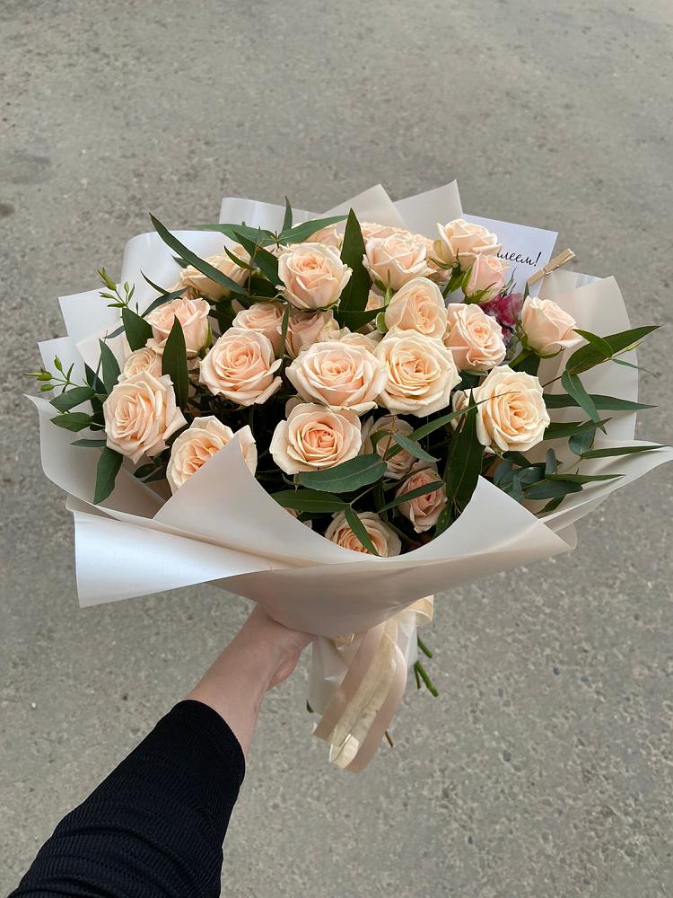 Букет Кремовые розы Латте в Темиртау