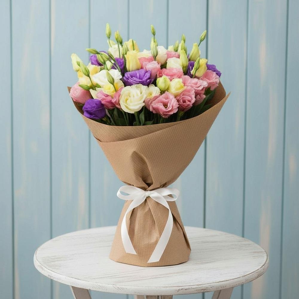 Букет Цветная эустома в Темиртау Букет цветов из: Лизиантусы в Темиртау