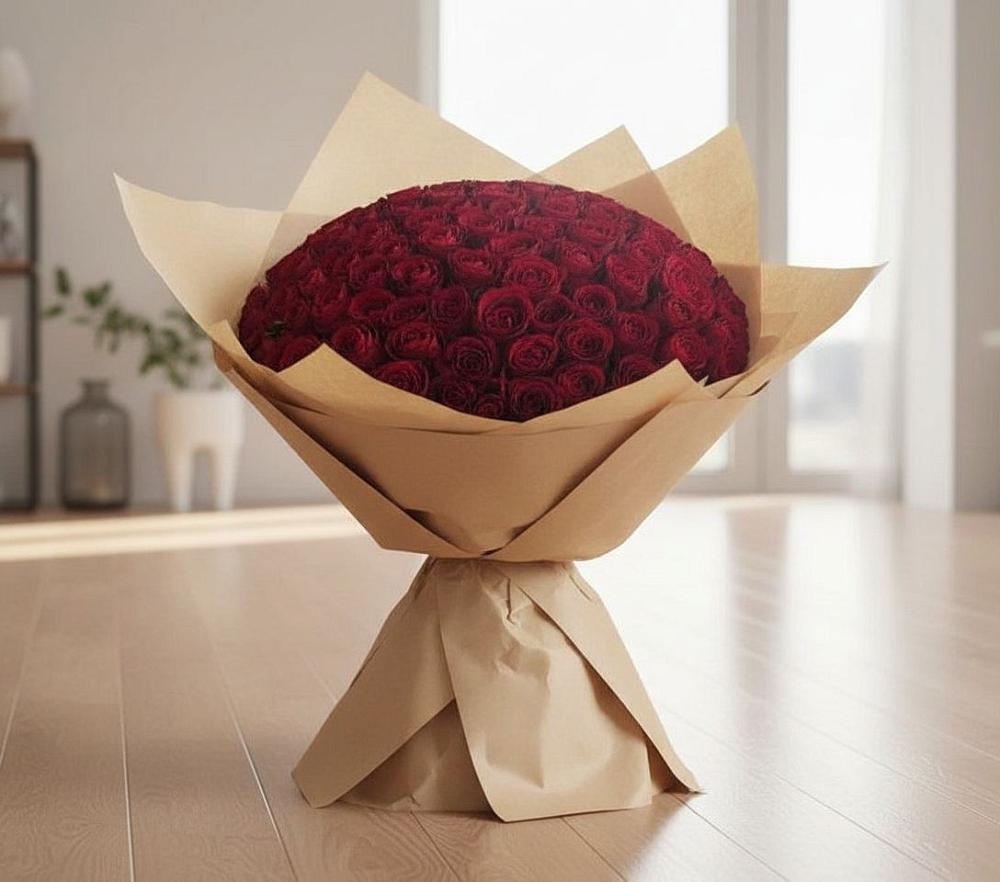 Букет 101 Красная роза в Темиртау