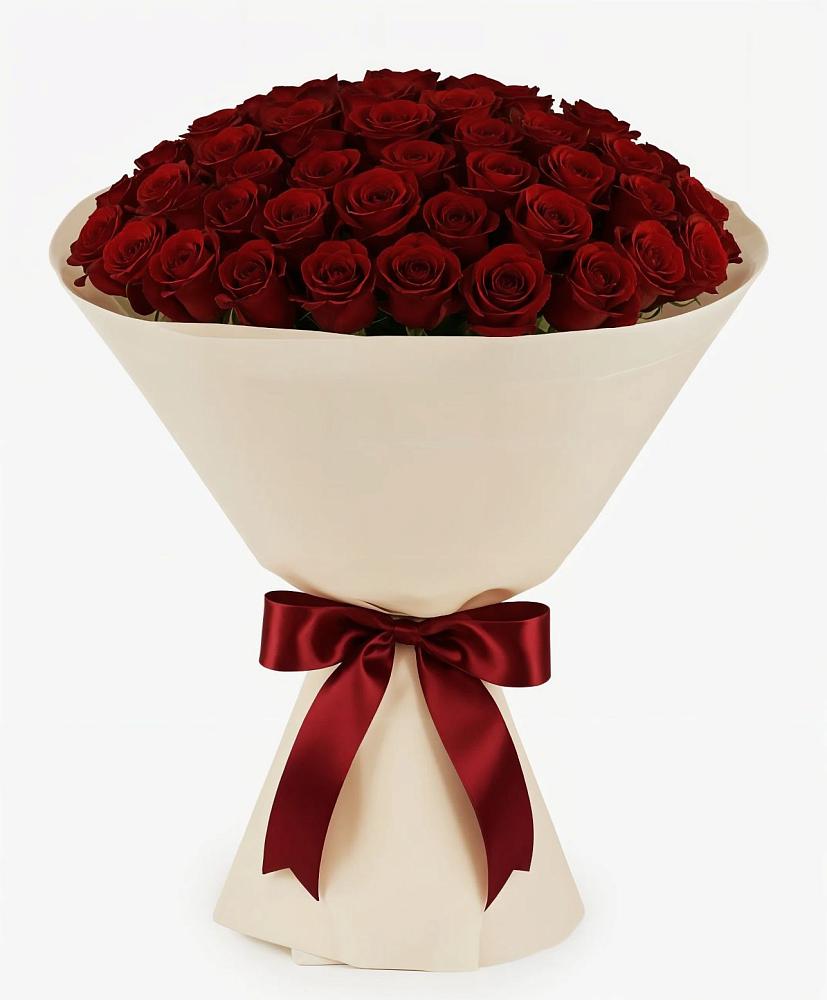 101 Бордовая роза Блэк Бакарра в Темиртау Букет 101 Бордовая роза Блэк Бакарра в Темиртау
